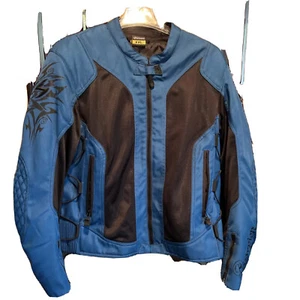 Scorpion EXO Get Stung Blue & Black Motorcycle Jacket - Size Women's XXL - Picture 1 of 7