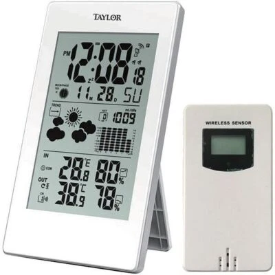 Taylor Precision Products 1735 Digital Weather Forecaster with Barometer & Alarm - Image 1 of 4