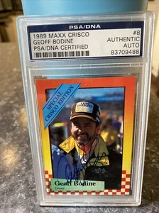 1989 MAXX CRISCO #8 GEOFF BODINE AUTO PSA/DNA - Picture 1 of 2