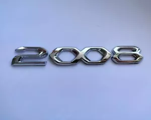 ☆ LOGO PEUGEOT 2008 Sticker Autocollant Voiture Embleme Insigne NEUF ☆ - Imagen 1 de 1
