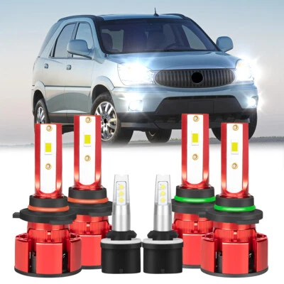 Para Buick Rendezvous 2002-2007 Combo 6x 6000K Faros LED 880 Kit de Bombillas Antiniebla Foto 1 de 4