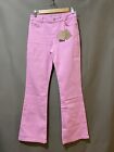 Nwt Mini Boden Girl?S Adjustable Waist Cotton 5-Pocket Flare Jeans Size 14 Pink