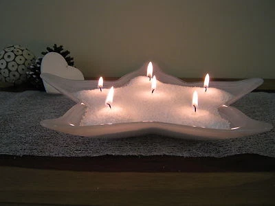 Cristalli di Cera Elegance 1Kg &10 Stoppini Candela di Natale Bianco Puro Idea Regalo - Immagine 1 di 4