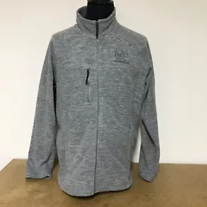 Cunard Fleece Jacket Medium Grey Zip Up Pockets Queen Mary 2 - C5 - Picture 1 of 6