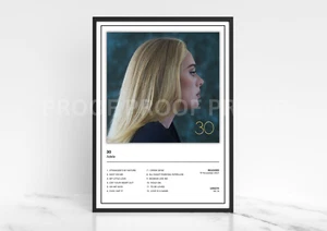 Adele 30 Album Cover Poster / Music Poster / Music Gift / A5 A4 A3 - Picture 1 of 1