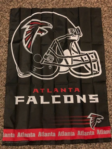 ATLANTA FALCONS HELMET 27X37 flag superior GENUINE NFL Lic us seller Cover