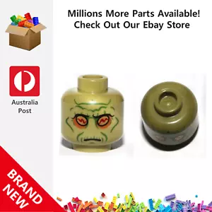 Genuine LEGO™ Olive Green Minifigure Head Alien with SW Neimoidian 3626 4656150 - Picture 1 of 2