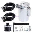 Silver Oil Catch Can Oil Separator for Ford F150 2.7L 5.0L Raptor 3.5L Ecoboost
