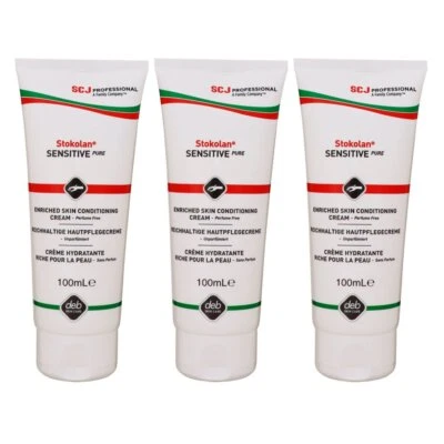SC Johnson Stokolan Sensitive Pure 3 x 100 ml Hautpflegecreme Handcreme