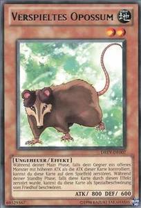 YuGiOh Verspieltes Opossum DREV-DE007 Rare NM 1st - Bild 1 von 2