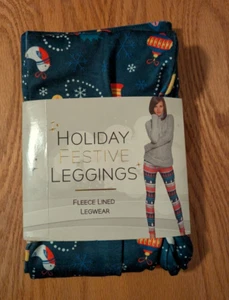 Holiday Festive Fleece Lined Leggings - Picture 1 of 2
