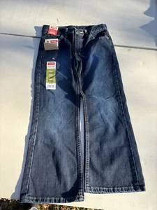 Wrangler Boys Jeans 10 Husky Adjustable Waist Boot Leg Opening  - Picture 1 of 12