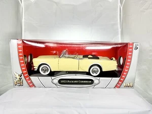 Road Signature 1953 Packard Caribbean 1:18 Yellow Diecast Yat Ming #92798Y - Picture 1 of 10