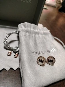 michael kors MK Rose Gold Stud earrings - Picture 1 of 6