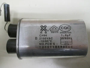 Hochvolt Capacitor CQC 03002004356 1µF Tiptop mit Diode für Mikrowellengeräte - Bild 1 von 2