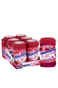 Mentos Gum Pure Fresh Cherry Flavour 97g,50 Pieces (Pack of 6)