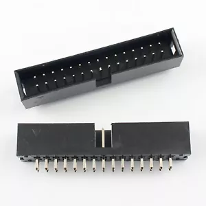 5Pcs 2.54mm 2x15 Pin 30 Pin Straight Male Shrouded Box Header PCB IDC Connector - Picture 1 of 6
