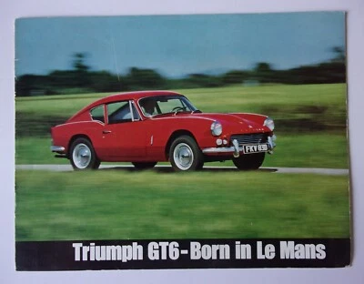 TRIUMPH GT6 orig 1966 1967 UK Mkt Sales Brochure - Image 1 of 4