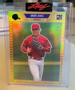 2023 LEAF PRO SET Metal Gold Refractor Druw Jones /199 Sealed MLB Diamondbacks - Picture 1 of 2