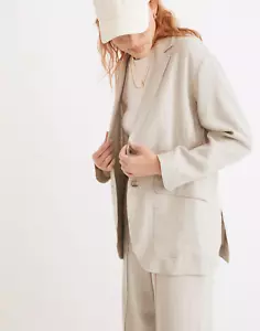 Blazer donna Madewell in lino tessuto breezew Larsen taglia L - Foto 1 di 8