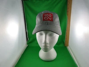CN 100 Canadian National Railroad Striped Adjustable Hat - Picture 1 of 5