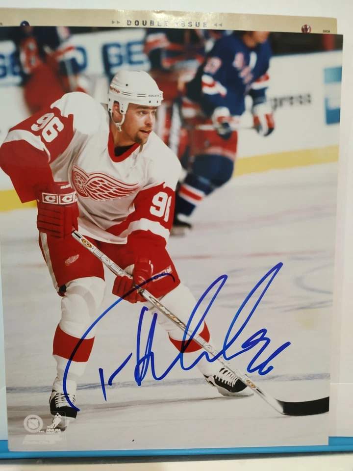 Tomas Holmstrom Autographed Detroit Red Wings 8x10 Photo    - Image 1 of 1