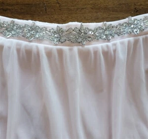 NWT Sequin Heart Girls 14 Pink Overlay Beaded Skirt 121551 - Picture 1 of 3