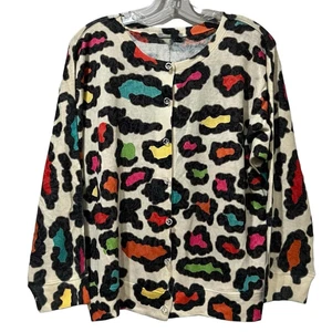 Nally and Millie XL Made in USA Bold Cheetah Print Sweater G4 - Bild 1 von 6