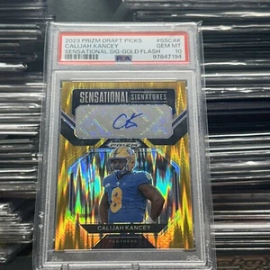 Calijah Kancey Gold Flash /5 Auto Sensazionali Firme Prizm Draft Picks - Foto 1 di 4