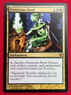 MTG 1X Pernicious Deed X1 Conspiracy Magic - LP - Image 1 of 2