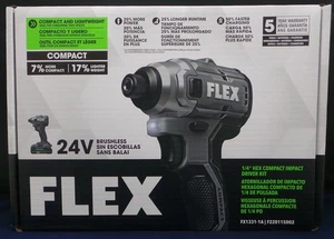 Flex 24V FX1331-1A bürstenlos kompakt kabellos 1/4 Zoll Sechskant Schlagschrauber Kit NEU - Bild 1 von 5