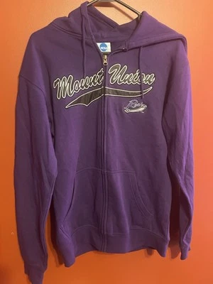 Moletom com capuz Mount Union Purple Raiders zíper completo SM Ohio jaqueta de futebol - Imagem 1 de 4