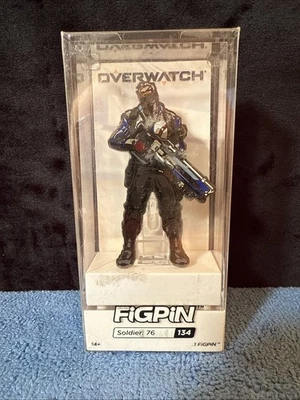 Overwatch Soldier 76 Figpin 134 Pin Estuche Rígido NUEVO Foto 1 de 2