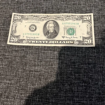 1963A G  $20 Dollar Bill Good Condition  - Image 1 of 4
