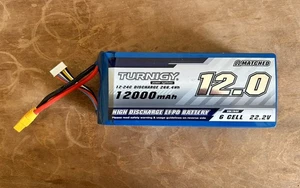 Turnigy High Capacity 12000mAh 6S 12C Multi-Rotor Lipo Pack w/XT90 - Picture 1 of 4