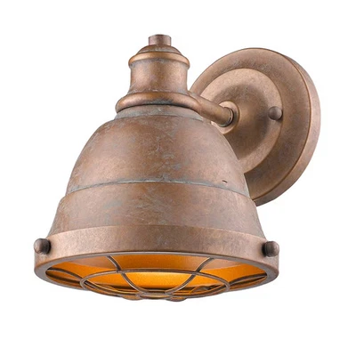 Golden Bartlett 7" Bathroom Vanity Light in Copper Patina - Image 1 of 3