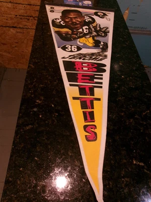 CALHARDETE VINTAGE DE FUTEBOL ESPORTIVO JEROME BETTIS 36 PITTSBURGH STEELERS WINCRAFT - Imagem 1 de 4