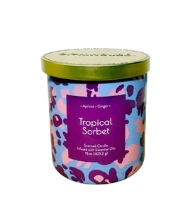 Opalhouse 15oz Tropical Sorbet Scented Candle 2-Wick Glass Jar NEW - Picture 1 of 6
