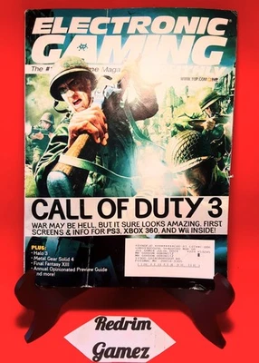 EGM #205 July 2006 Call of Duty 3 Metal Gear Solid Electronic Gaming Monthly - Image 1 of 4