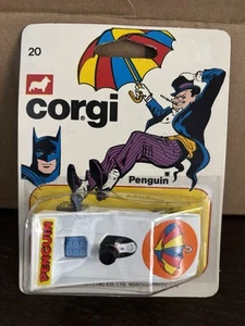 Vintage Batman Corgi Juniors 20 Diecast Penguin Penguinmobile MOC sealed - Picture 1 of 4