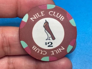 $2———NILE  CLUB ————CASINO CHIP-—EXCELLENT COND—-Z-3607 - Picture 1 of 3