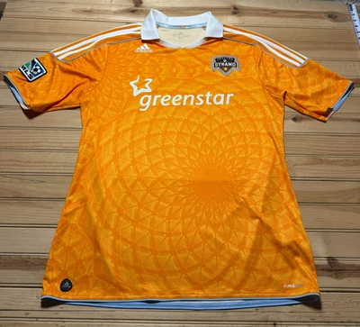 Adidas Houston Dynamo 2012 Greenstar MLS Soccer Climacool Home Jersey - Size XL - Image 1 of 4