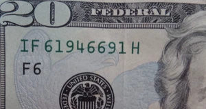 Birthday, Anniversary, 1946 JUNE 9 or SEPT 1, 9, or JAN 9 $20 Dollar BILL - Picture 1 of 3