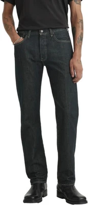 Levi's Men's 501 Original Fit Button Fly Non-Stretch Jeans Clean Rigid 36x30 - Image 1 of 4