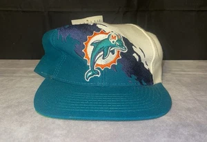 Miami Dolphins Logo 7 Splash Hat Cap 1990’s SnapBack New w/ Tag Vtg - Picture 1 of 18