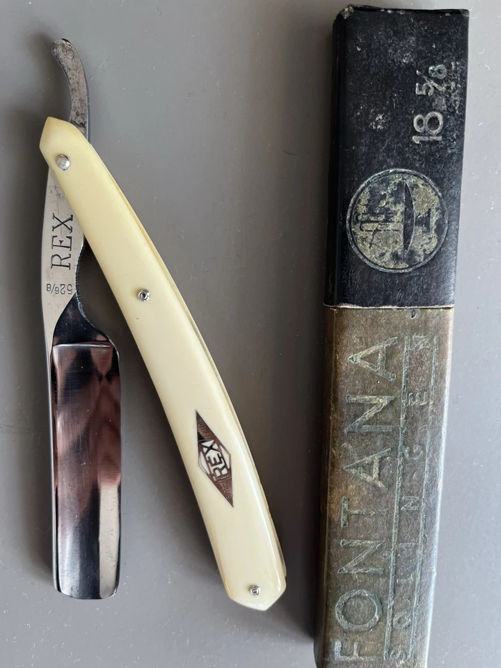 Rasoio Fontana modello Rex Solingen  a mano libera  razor coupe choux - Immagine 1 di 4