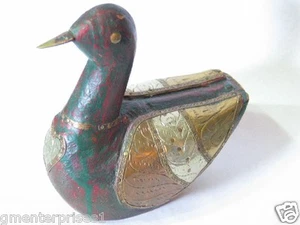Art Deco Duck Wood And Metal , (**) - Picture 1 of 5