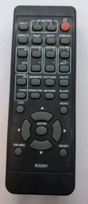 Original Hitachi Dukane Maxell Christie R025H Projector Remote Control  - Image 1 of 3