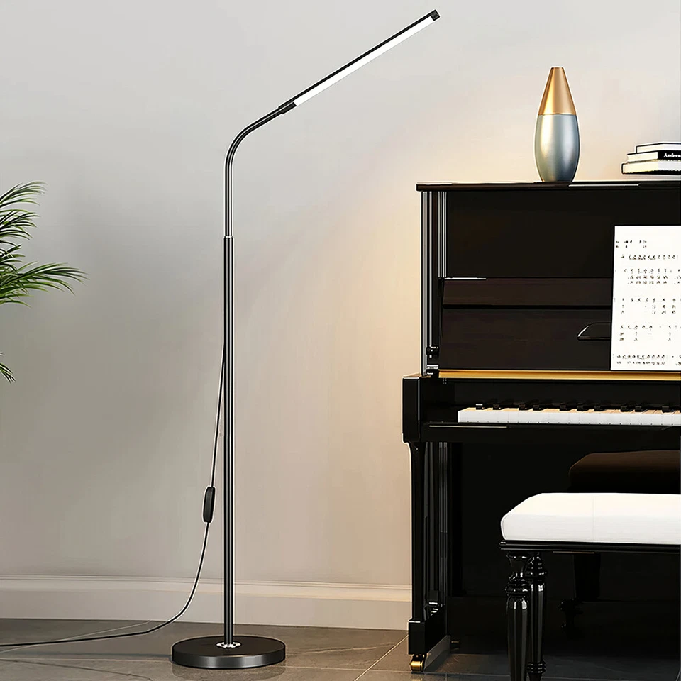 LED RGB Arched Floor Lamp Curved Colorful Lamp - 66.9x12.6in Black 66.9x12.6in