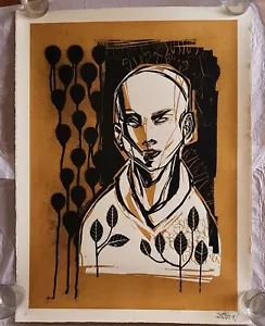 TITIFREAK ~ Brazilian Artist ~ Limited Edition Screen Print ~ POW Sempre BANKSY - Picture 1 of 8